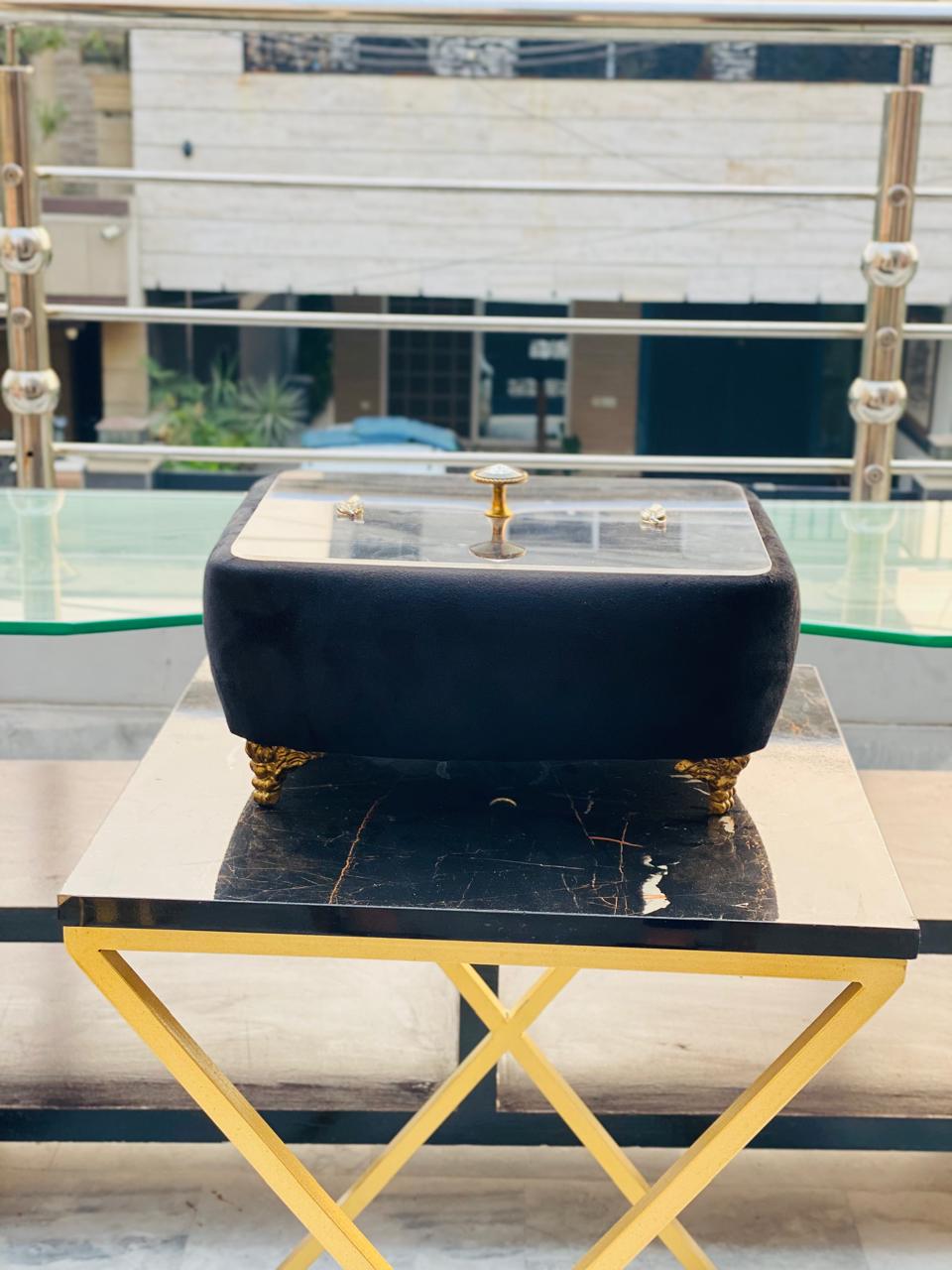 Velvet  Turkish Breadbox/ Decor Item.