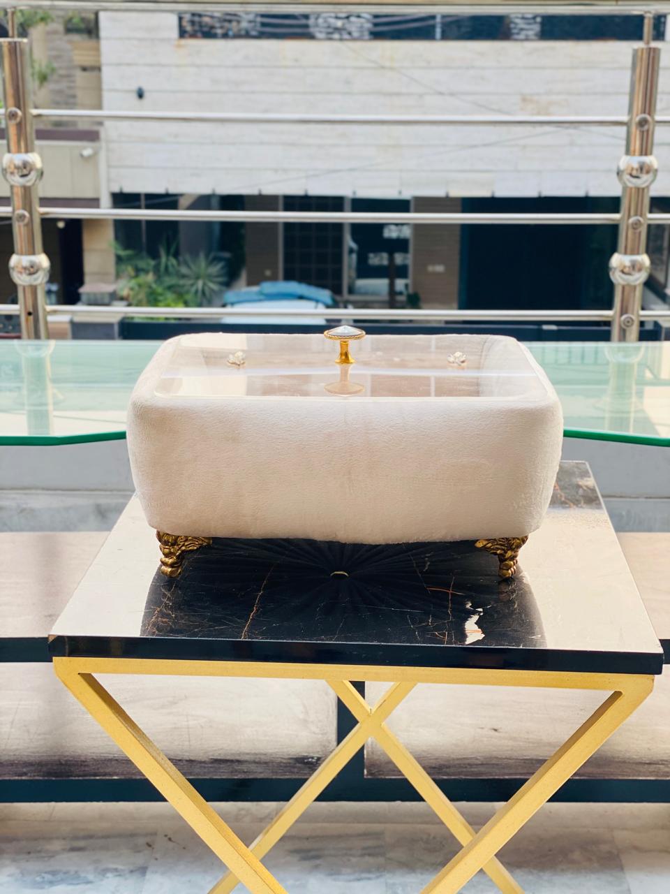 Velvet  Turkish Breadbox/ Decor Item.