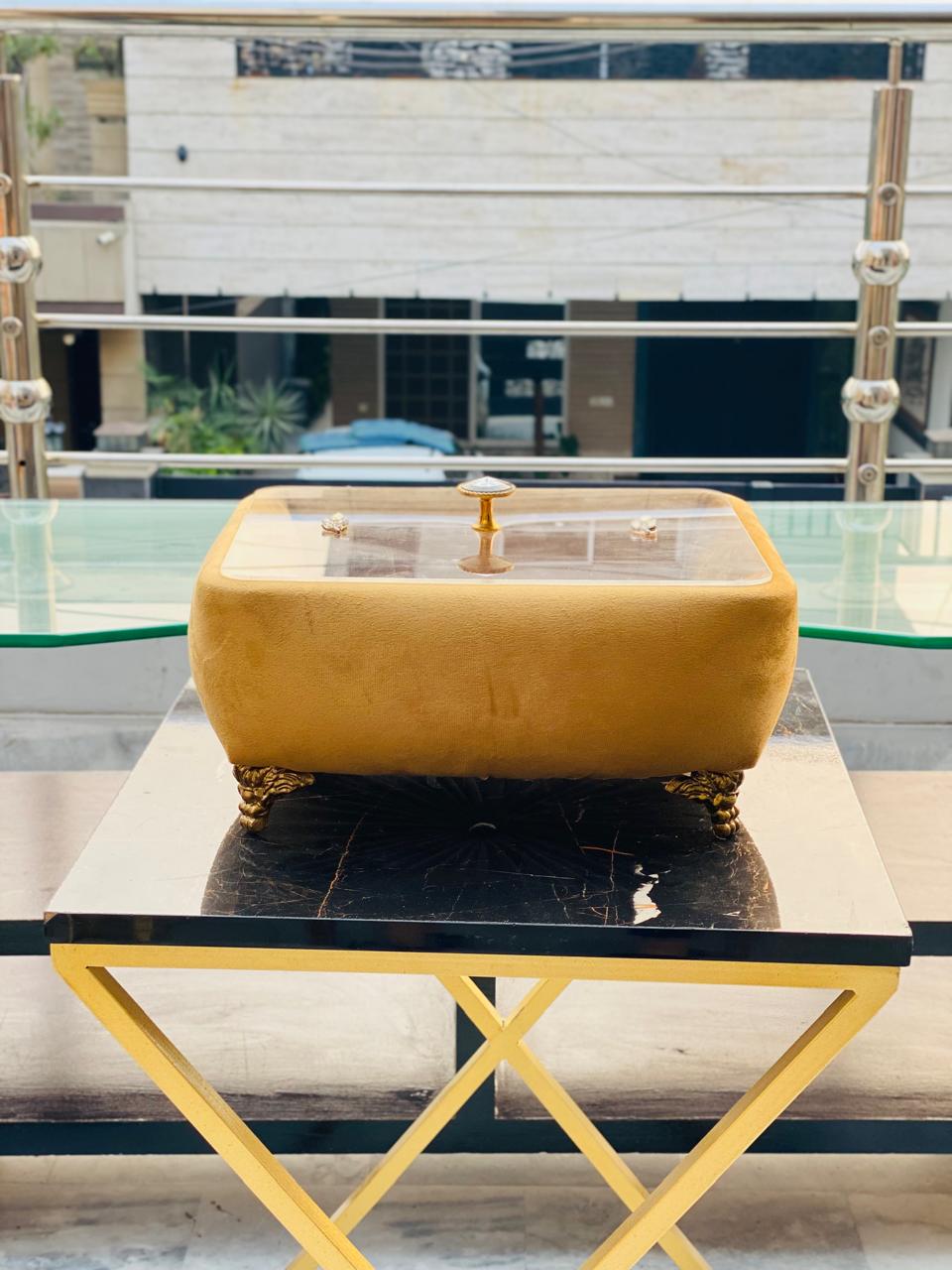 Velvet  Turkish Breadbox/ Decor Item.