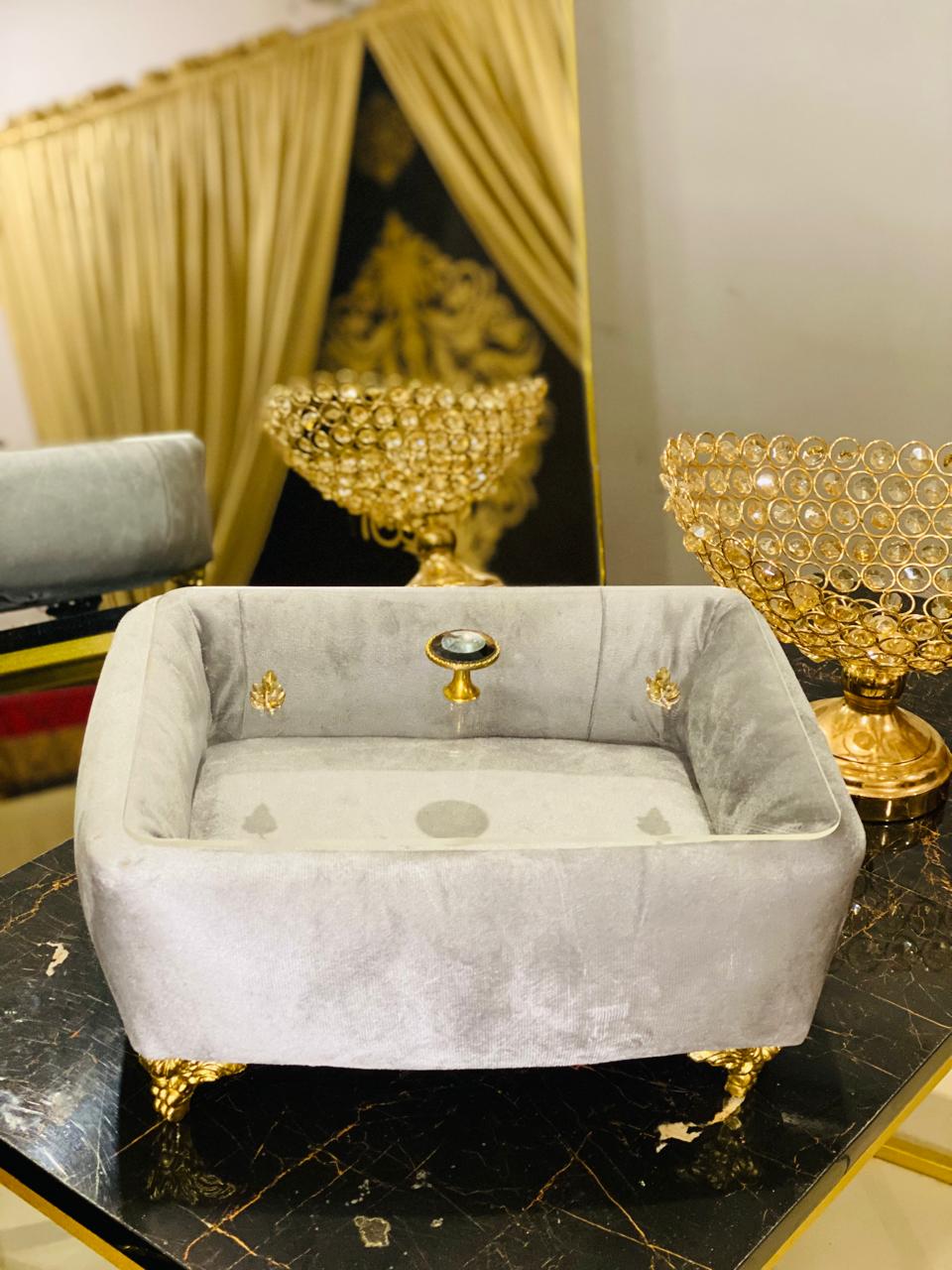 Velvet  Turkish Breadbox/ Decor Item.