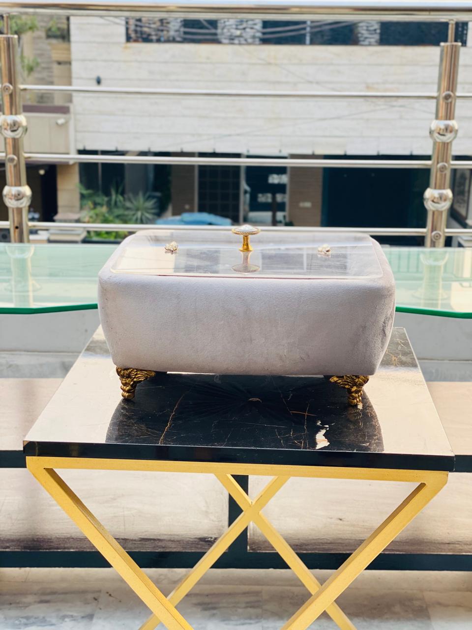 Velvet  Turkish Breadbox/ Decor Item.