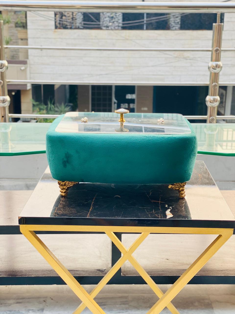 Velvet  Turkish Breadbox/ Decor Item.